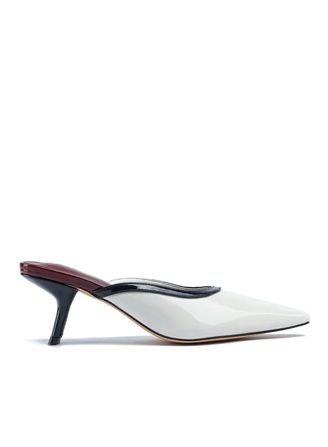 فايور Stylish Two-Tone Pointed Mule AJ 008